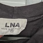 LNA  Revolve Twist Neck Cut Out Tank Top Womens Size XS Jersey Washed Black Photo 3