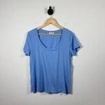 Z Supply Women’s Anywhere Scoop Tee in Blue River Size L Photo 4