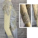 Vintage 90’s custom mother of the bride formal dress size medium Gray Photo 10