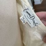 Vintage 50s Emma Domb San Francisco Midi Tea Length Formal Dress Gown Ivory Sequ White Photo 12