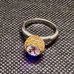Henri Bendel Stunning  Gold Silver Tone Cocktail Ring Size 6 Photo 0
