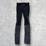 Helmut Lang  Lamb Leather Panel‎ Leggings Pants Sz 2 Photo 3