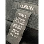 Alfani  Women's Elastic Waist Pull-On Slim Fit Tapered Black Legging Pants Size S Photo 4