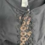 Peixoto Womens Size S Black Lace‎ Trim V Photo 6