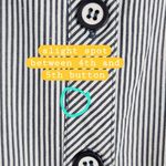 Grace Sleeveless Dress Blue Striped Midi Buttton Front Cotton Blend Tie Waist 6 Photo 5