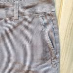 Lands' End Lands’ End| Seersucker black/white striped capris with front and back pockets Photo 3