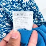 Princess Polly  Blue Floral Mini Dress Short Sleeve V Neck Flounce Hem Size 6 Photo 8