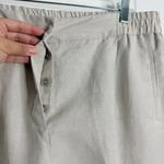 Reiss  Women’s Lily Pant Linen Blend Pleated Front Ivory Size 12 High Rise Casual Photo 7