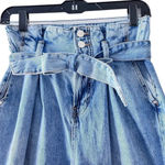 ANINE BING ‎ Women's Everly Paper Bag High Waist Jeans in Pond size 24 Photo 5