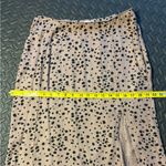 Abercrombie & Fitch Black and Tan Dot Print Skirt With Slit Size Medium Photo 4