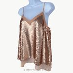 Moulinette Soeurs NWT Anthropologie  Women's Sequin Cami Tank Top Sz 8, Rose Gold Photo 7