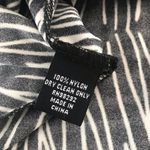 Tibi  Abstract Print Full Skirt Jersey Knit Polka Dot Stripe Black Cream Short XS Photo 6