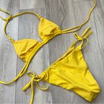 Calzedonia  Cobey Bikini triangle halter cheeky high rise womens Yellow (small) Photo 1