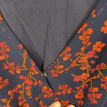 Slate + Willow Navy Smocked Waist Red Orange Printed Florals Dress Size XS Photo 10