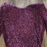 Retrofête Retrofete Mertzi Sequin Dress in Purple Size Small Mini Long Sleeve NWT Photo 2