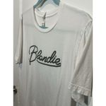 Bella Canvas Women Blonde Band‎ Tee Large T-Shirt Top White Concert 80s Y2K Photo 1