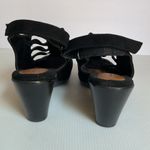 Cloudwalkers Villa Women’s Black Slingback Heeled Sandals Sz 8W Comfort Wide Fit Photo 4
