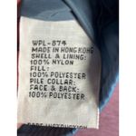 Vintage White Stag Blue Puffer Coat Sherpa Collar Winter Jacket Rustic Ski Lodge Size 6 Photo 6