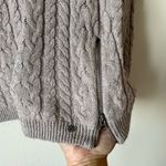 American Eagle NWT  Small Beige Cotton Wool Sweater Braided Tight Knit Winter Photo 3