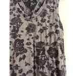 Athleta  Small S gray black floral print racer back tank workout Photo 2