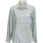 J.Crew Cotton Long Sleeve Shirt Women’s Stripes Button Up Size S Photo 3