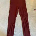 Athleta maroon burgundy align soft workout leggings pockets medium Photo 0