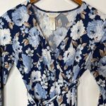 Ma Cherie Maternity Blue Floral Dress Nursing Friendly Small Size undefined Photo 3