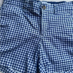 Old Navy Navy Blue Gingham Bermuda Shorts Photo 1