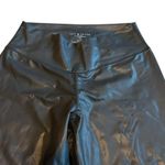 Lily & Lottie Black Vegan Faux Leather Leggings Pull Photo 2