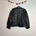 Rebecca Minkoff  black quilted faux leather bomber jacket Photo 4