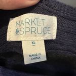 Market & Spruce Navy Cable Knit Dolman Sweater XL Photo 2
