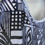 Wet Seal Womens Velvet Burnout Tank Top Sz Medium Geometric Sheer Whimsy Summer Photo 2