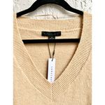 Sanctuary NWT  Long Sleeve Ribbed Knit Pullover Sweater Beige Women's Size Medium Photo 3