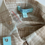 She & Sky NWT Tan Plaid Top Sz S Photo 2