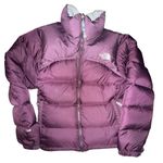 The North Face Womens Medium Purple Vintage 96 Retro Nuptse Puffer Jacket Down Coat Photo 0
