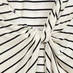 Lulus Boca Black & Ivory Striped Twisted Back Tee, XS Photo 6