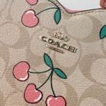 Coach Heart Crossbody In Signature Canvas With Heart Cherry Print CE653 Photo 5