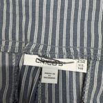 Chico's So Slimming Brigitte Wide Leg Striped Blue White 14 Chico 2.5 Casual NEW Photo 2