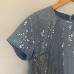 Lovers + Friends  Light Blue Sequined Shimmer TShirt Dress Size Extra Small Photo 2