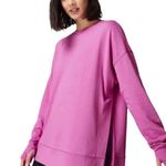 Sweaty Betty Sweatshirt Women Medium Pink Purple Crewneck Side Slit Athleisure Photo 0