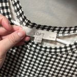 Loft  Gingham Checkered Dress LARGE Photo 3