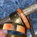 Brass enamel bracelet set of‎ 3 patina Photo 2