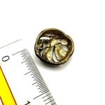 Green purple and blue swirl enamel post earrings Photo 5