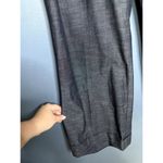 Loft Ann Taylor Petite Wide Leg Denim Work Pants Contrast Stitching CorpCore 10p Photo 6