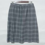 Pendleton  10 Gray Lavender Plaid Wool Skirt Suit Set Plus Photo 1