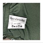 Ambrielle Medallion Strappy Bikini Top Olive Green Floral Size S Photo 2