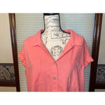 Isabel XXL Pink Short Sleeved Button Down Shirt Photo 1