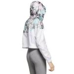 Nike Sportswear Windrunner Cropped Jacket Floral White Size XS NEW Photo 4
