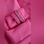 EXPRESS NWT Super High Waisted Satin Cargo Ankle Pant Size 2L Photo 9