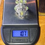 Real Turquoise Sterling Silver Kachina Doll Ring Size 6 Green Photo 8